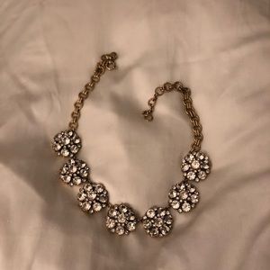 JCrew Jeweled Flower Necklace